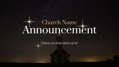 church-announcement
