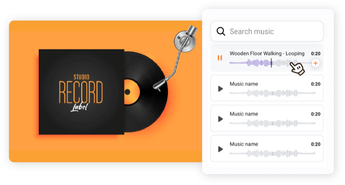 豊富な音楽ストック
