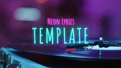 Animated Neon Lyrics