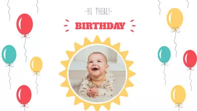 Baby Geburtstag Einladung