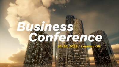 Business Conference Promotion Slides Simple