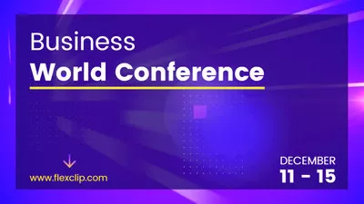 Promoção Da Conferência Do Mundo Dos Negócios