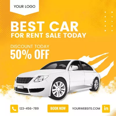 Car Rental Social Media Post Promo