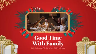 クリスマス 家族の時間
