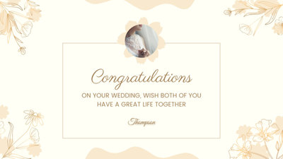 Congratulations on Wedding