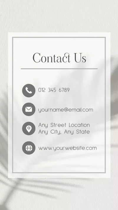 Contact Us Info