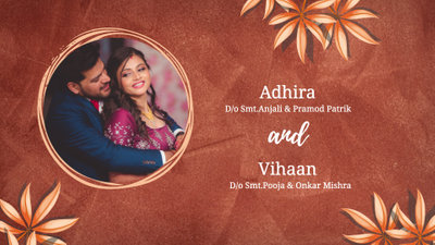 Invitación creativa para boda india