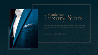 Publicité Facebook Gentleman Costumes De Luxe