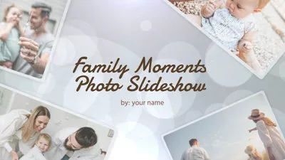 Presentación De Diapositivas De Collage De Momentos Familiares