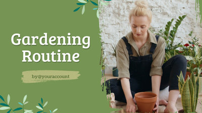 YouTube Gardening Video Thumbnail