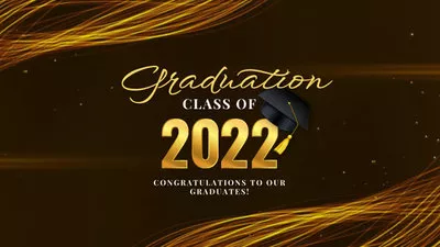 Gold Black Celebration Graduation Video