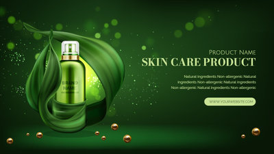 Green Modern Skincare Product Review Video Message