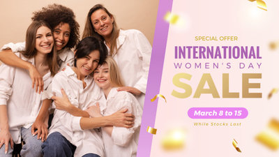 Happy International Womens Day Special Product Sale
