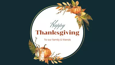 Happy Thanksgiving Day Wish Greeting Slideshow