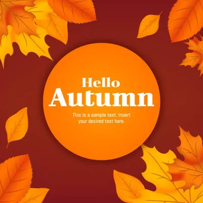 Hello and Welcome Autumn