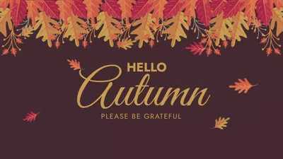 Hello Autumn Slideshow Wishes