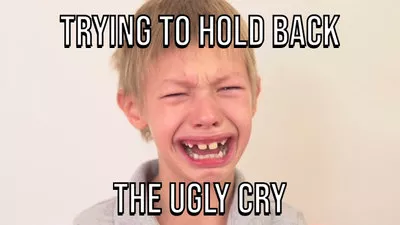 Hold back Cry Meme