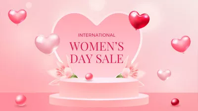 Internationaler Frauentag Produktplattform Verkauf