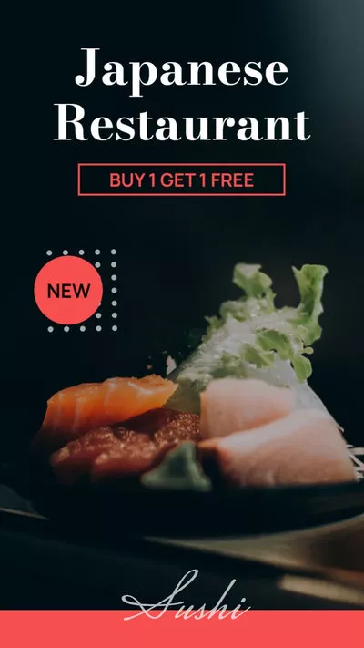 Japanese Restaurant Sushi Ad Promo