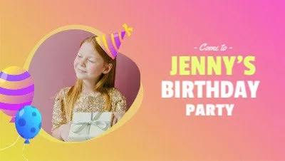 Kids Birthday Party Invite