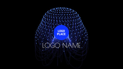 Logotipo Intro Ficção Científica Tecnologia