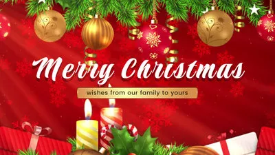 聖誕快樂溫馨家庭留言