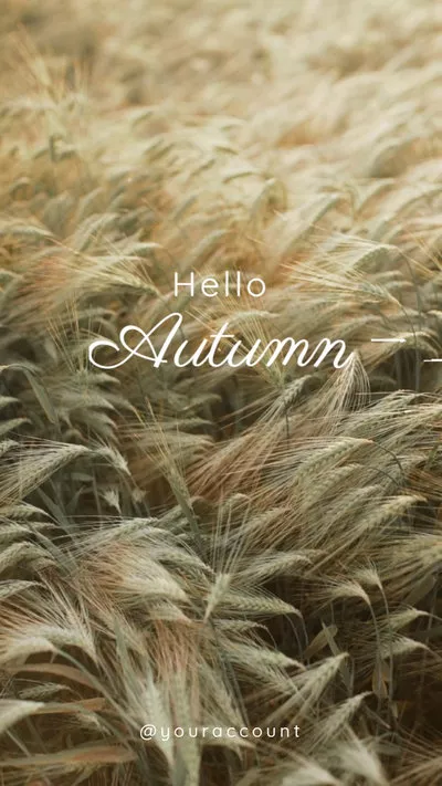 Minimalist Hello Autumn