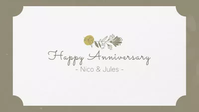 Minimalist Romantic Wedding Anniversary Collage