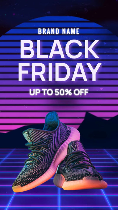 Neon Black Friday Sale Instagram Reels
