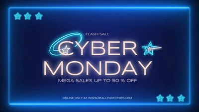 Neon Cyber Monday Marketing