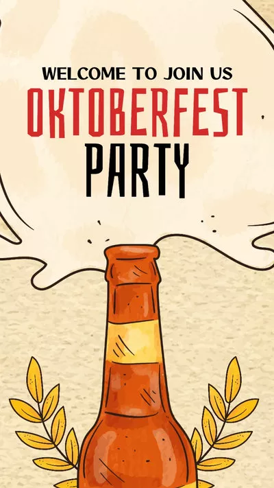 Oktoberfest Beer Party Invitation Histoires