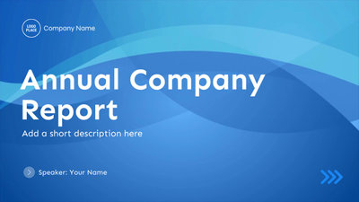 Professional Annual Company Report Business Video