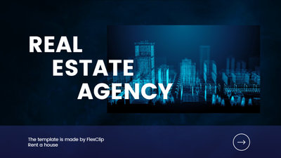 Anúncio promocional de agência imobiliária