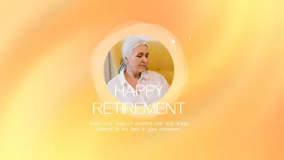 退休 视频 祝福 简单 温馨式