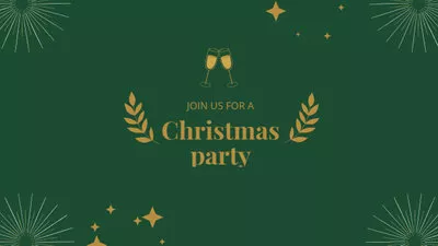 Convite De Festa De Natal Retrô
