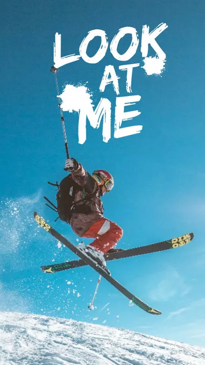 节奏滑雪运动视频博客社交卷轴