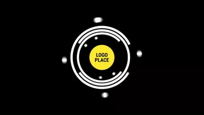 Simple Line Circle Logo Intro