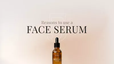 Skincare Face Serum Product Promo