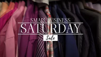 Small Business Saturday Store Promo Sale