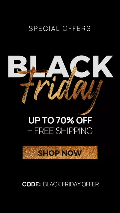 Special Black Friday Shop Sale Ad