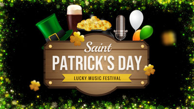 St Patrick Party Club Invitation Promo