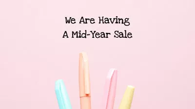 Schreibwaren Mitte Jahres Verkauf