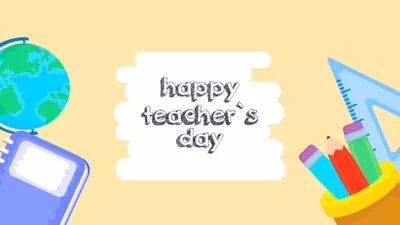 教師の日 感謝の日 親
