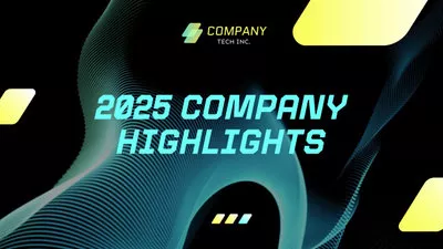 Technology Company Milestones Startup Video