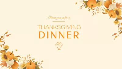 Thanksgiving Dinner Einladung
