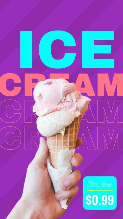 Tiktok 冰淇淋廣告