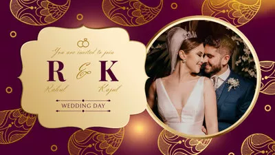 Free Wedding Invitation Maker Online | Wedding Invite Videos | FlexClip