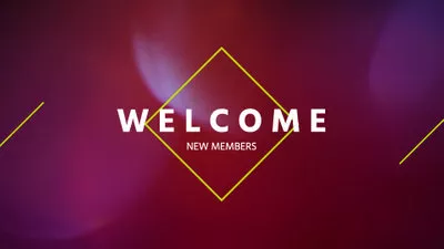 Welcome New Member